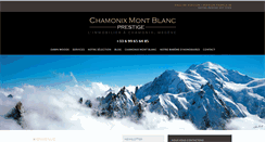 Desktop Screenshot of chamonixmontblancprestige.com