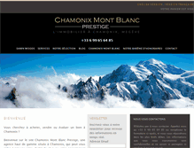 Tablet Screenshot of chamonixmontblancprestige.com